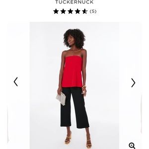 Tuckernuck Red Strapless Top